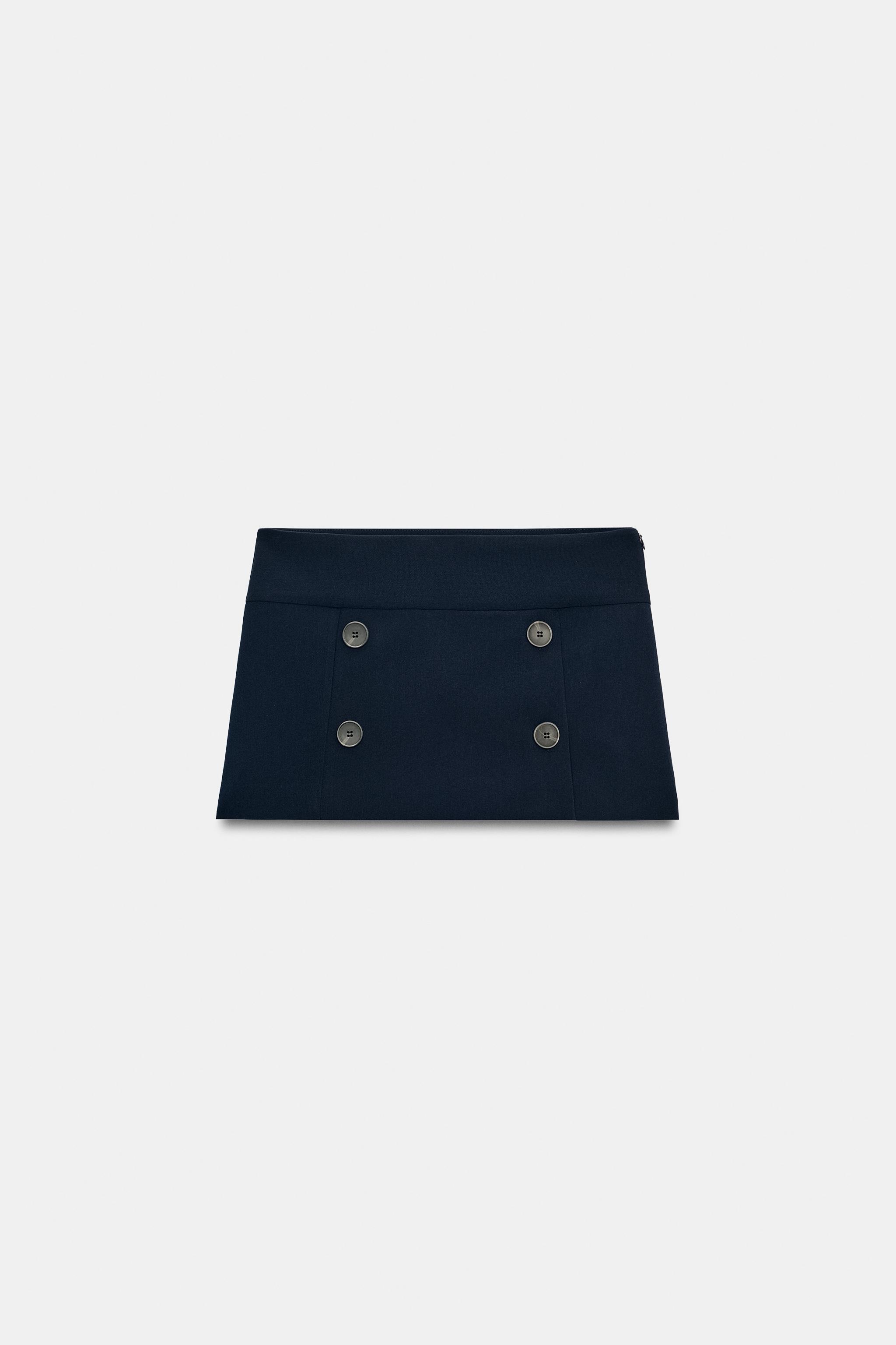 JUPE-PANTALON À BOUTONS